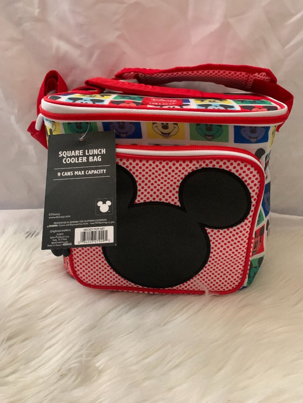 DISNEY x IGLOO Mickey Mouse Pop Art Square Lunch Cooler Bag